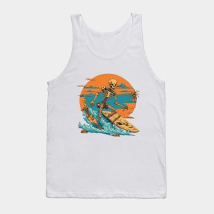 Halloween Beach surfer Tank Top